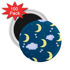 Moon 2 25  Magnets (100 Pack)  by nateshop