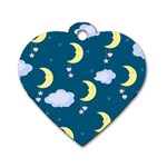 Moon Dog Tag Heart (Two Sides) Front