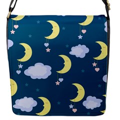 Moon Flap Closure Messenger Bag (s) by nateshop