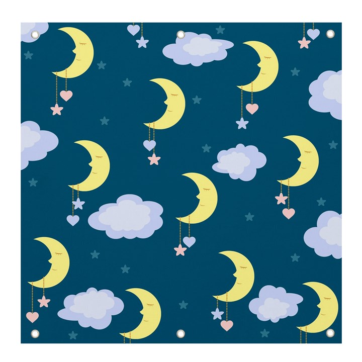 Moon Banner and Sign 4  x 4 