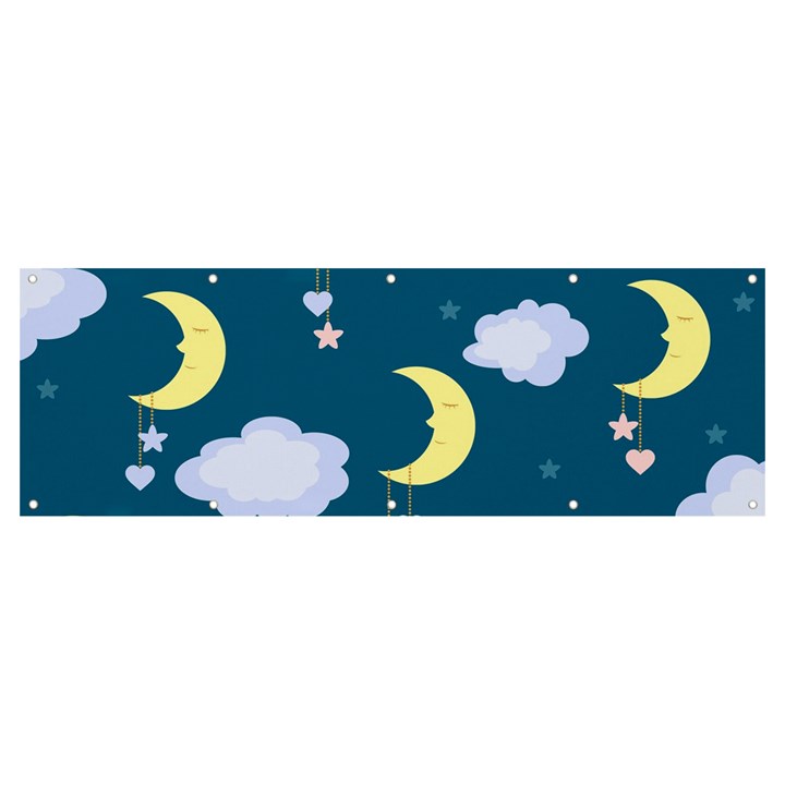 Moon Banner and Sign 12  x 4 