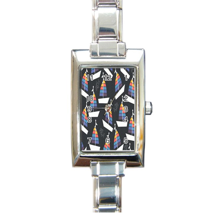 Non-seamless Rectangle Italian Charm Watch