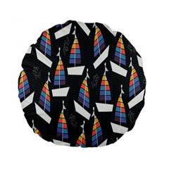 Non-seamless Standard 15  Premium Flano Round Cushions by nateshop