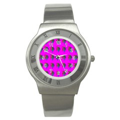 Opposite-way Stainless Steel Watch by nateshop