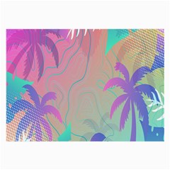 Palm-trees Large Glasses Cloth by nateshop