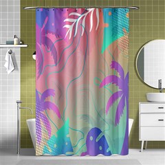 Palm-trees Shower Curtain 48  X 72  (small)  by nateshop