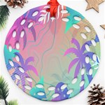 Palm-trees Ornament (Round Filigree) Front