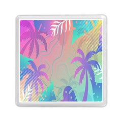 Palm-trees Memory Card Reader (square) by nateshop