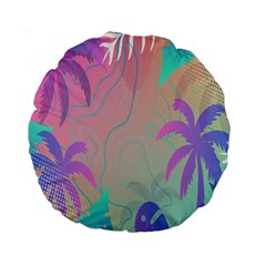 Palm-trees Standard 15  Premium Round Cushions by nateshop