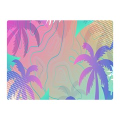 Palm-trees Double Sided Flano Blanket (mini)  by nateshop