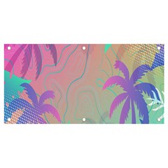 Palm-trees Banner And Sign 4  X 2 