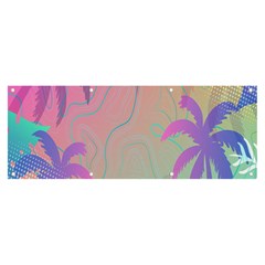 Palm-trees Banner And Sign 8  X 3 