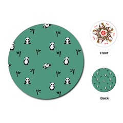 Pandas Playing Cards Single Design (round)