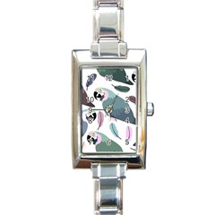 Parrot Rectangle Italian Charm Watch by nateshop