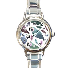 Parrot Round Italian Charm Watch