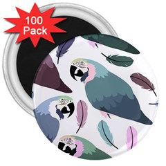 Parrot 3  Magnets (100 Pack) by nateshop