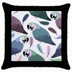 Parrot Throw Pillow Case (black) by nateshop