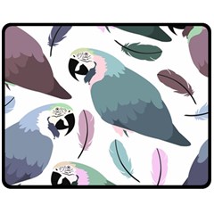 Parrot Fleece Blanket (medium)  by nateshop