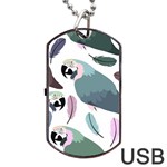 Parrot Dog Tag USB Flash (One Side) Front