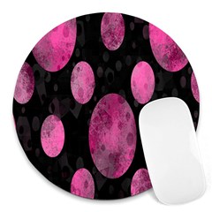 Pattern Circles Round Mousepads by nateshop