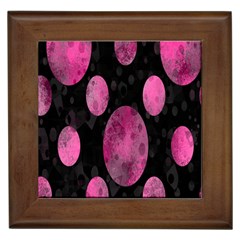 Pattern Circles Framed Tile by nateshop