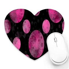 Pattern Circles Heart Mousepads by nateshop