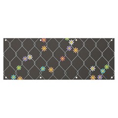 Pattern Flower Banner And Sign 8  X 3 