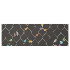 Pattern Flower Banner And Sign 12  X 4 