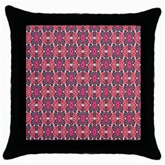 Pattern Motif Throw Pillow Case (black) by nateshop