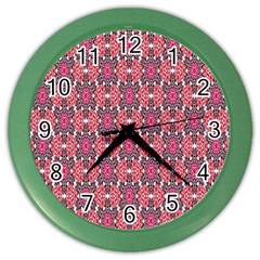 Pattern Motif Color Wall Clock by nateshop