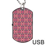 Pattern Motif Dog Tag USB Flash (Two Sides) Back