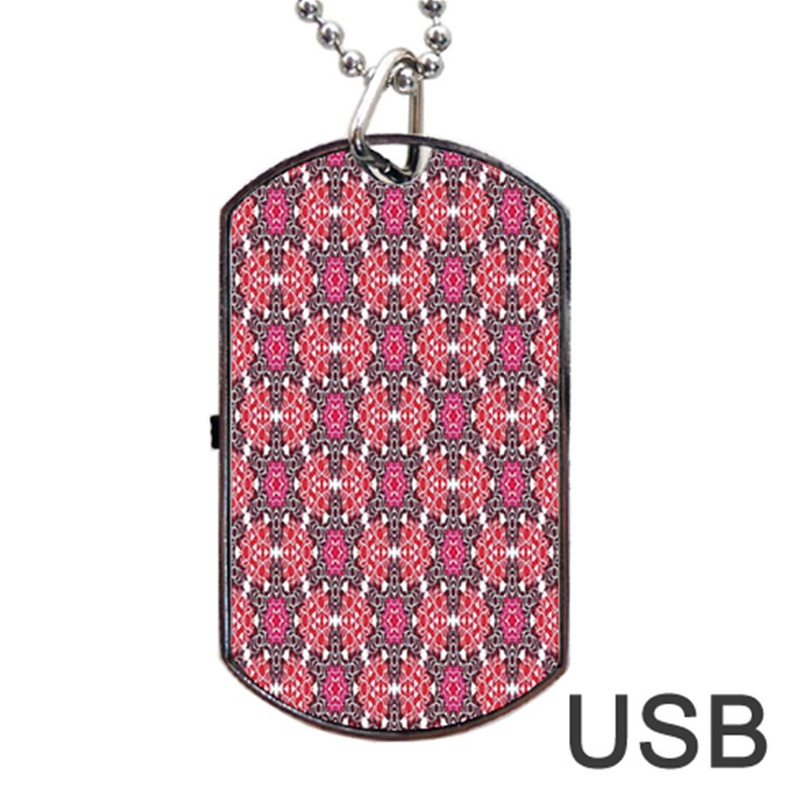 Pattern Motif Dog Tag USB Flash (Two Sides)