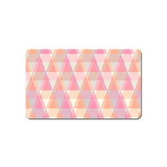 Pattern Triangle Pink Magnet (name Card) by nateshop