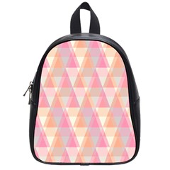 Pattern Triangle Pink School Bag (small) by nateshop