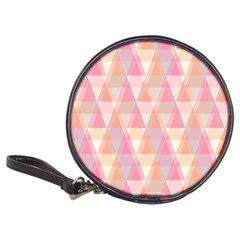 Pattern Triangle Pink Classic 20-cd Wallets by nateshop