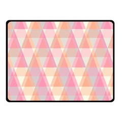 Pattern Triangle Pink Fleece Blanket (small) by nateshop