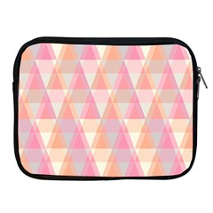 Pattern Triangle Pink Apple Ipad 2/3/4 Zipper Cases by nateshop