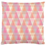 Pattern Triangle Pink Large Cushion Case (One Side) Front