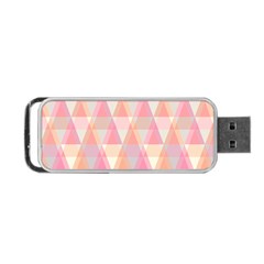 Pattern Triangle Pink Portable Usb Flash (two Sides) by nateshop