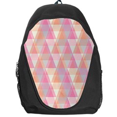 Pattern Triangle Pink Backpack Bag by nateshop