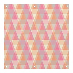 Pattern Triangle Pink Banner And Sign 3  X 3 