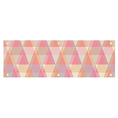 Pattern Triangle Pink Banner And Sign 6  X 2  by nateshop