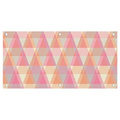 Pattern Triangle Pink Banner And Sign 4  X 2 