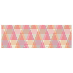 Pattern Triangle Pink Banner And Sign 9  X 3 