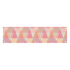 Pattern Triangle Pink Banner And Sign 4  X 1 