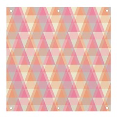 Pattern Triangle Pink Banner And Sign 4  X 4 