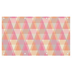 Pattern Triangle Pink Banner And Sign 7  X 4 