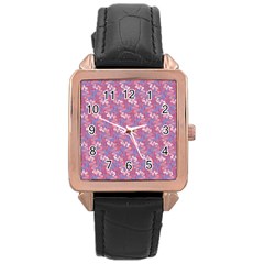 Pattern,ilustrasi Rose Gold Leather Watch  by nateshop