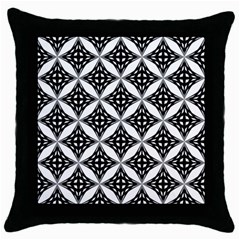 Pattern-black Throw Pillow Case (black) by nateshop