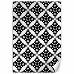 Pattern-black Canvas 12  X 18  by nateshop